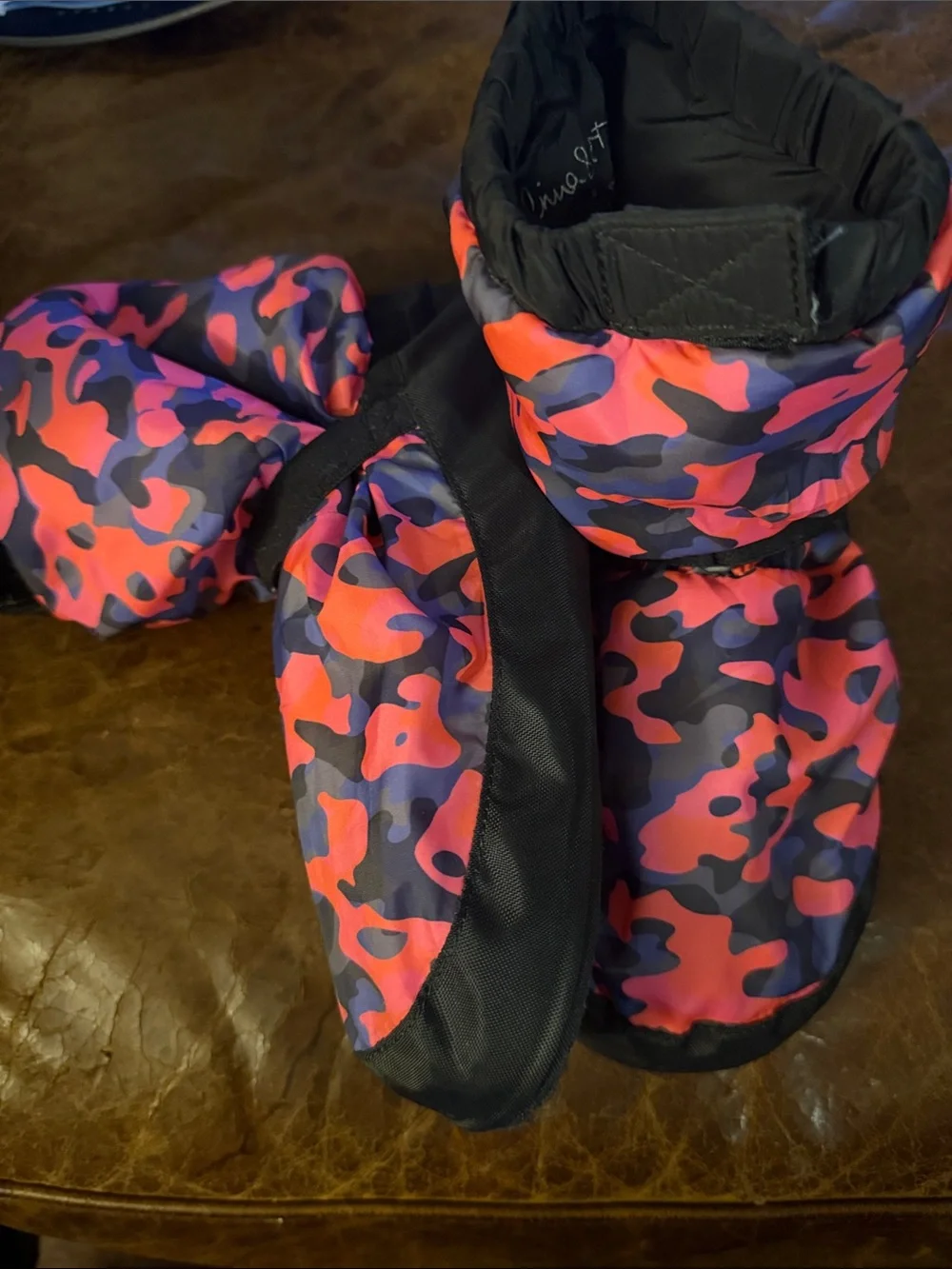 Bloch Irina & Max Warm Up Dance Booties Pink Camo